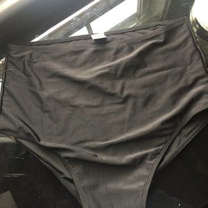 High Waisted Black Swim Bottoms